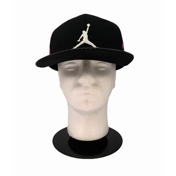 Air Jordan True Hat Men Black Camo Embroidered Logo Jumpman Snap Back Cap NEW - Picture 3 of 11